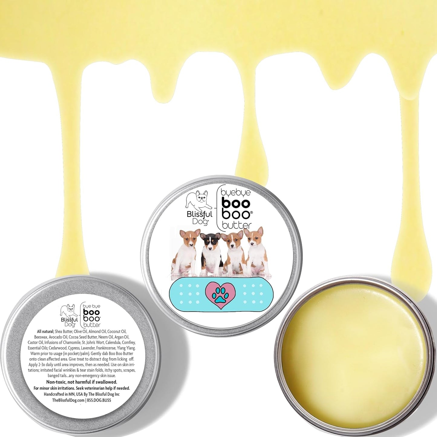 The Blissful Dog Basenji Boo Boo Butter, 16oz