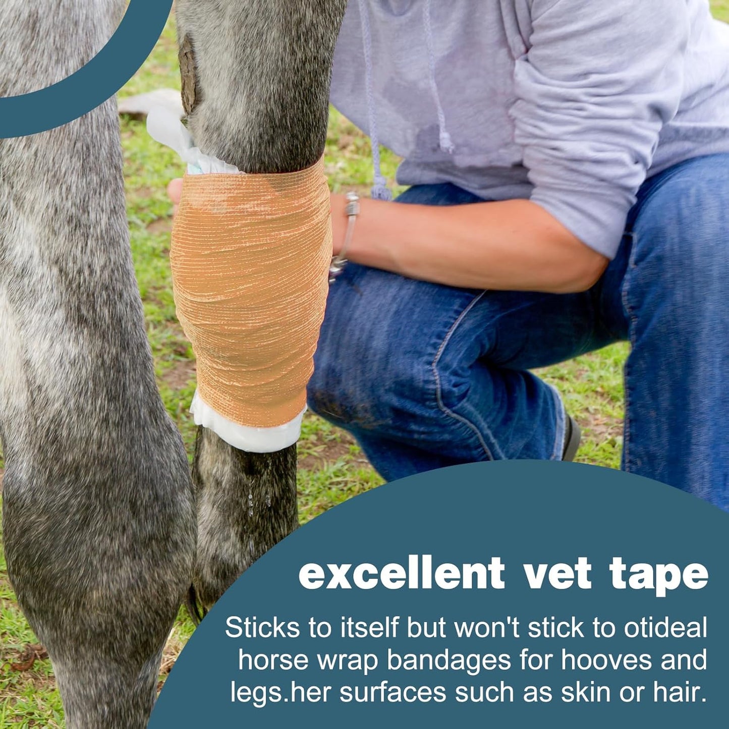 AZEN 9 Pack Self Adhesive Bandage Wrap, 4" X 5 Yards Elastic Cohesive Bandage Wrap, Skin Color Athletic Tape, Ankle Tape, Tattoo Grip Tape Wrap, Vet Wrap