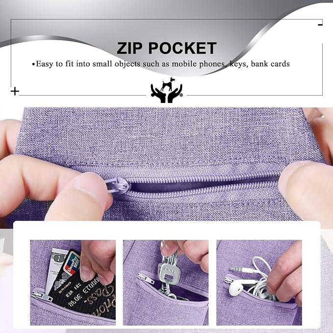 TOMKAS Medium Padded Shoulder Strap Dog Cat Carrier Sling (Purple for 8-15 lbs)