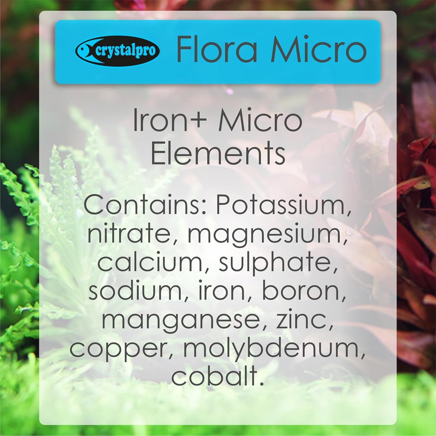 Flora Micro - Iron and Micro Nutrient Fertilizer for Aquarium Plants - Enhances Leaf Color and Healthy Growth in Freshwater Aquariums - Part of The Flora Nutrition Series - 16.9 fl oz