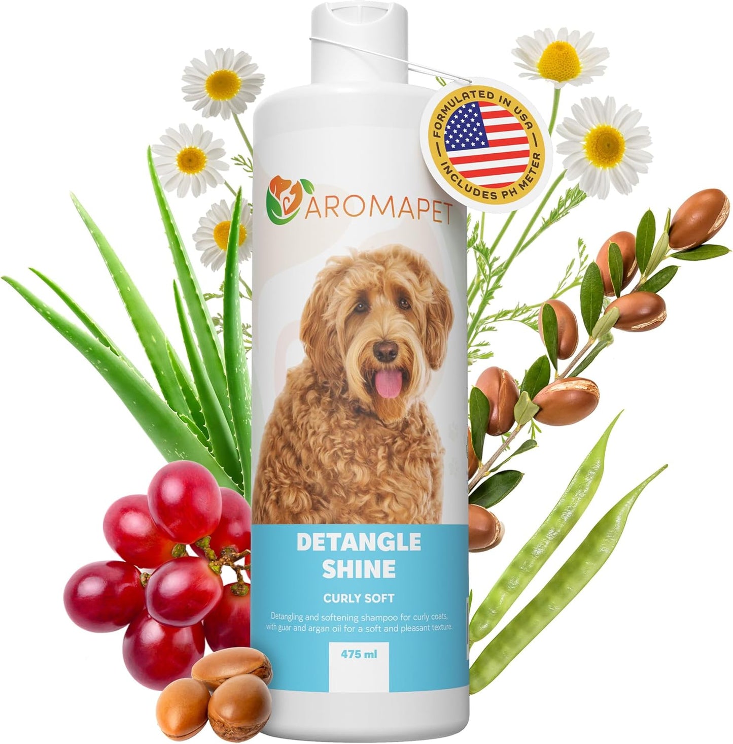 Sensitive Care -Tangle-Free-Silky Shine Softening and detangling Shampoo, Delicate Coat Clean & Odor Control Shampoo – Advanced Shine Formula for Dogs (Doodle & Poodle, 16 Fluid Ounces)