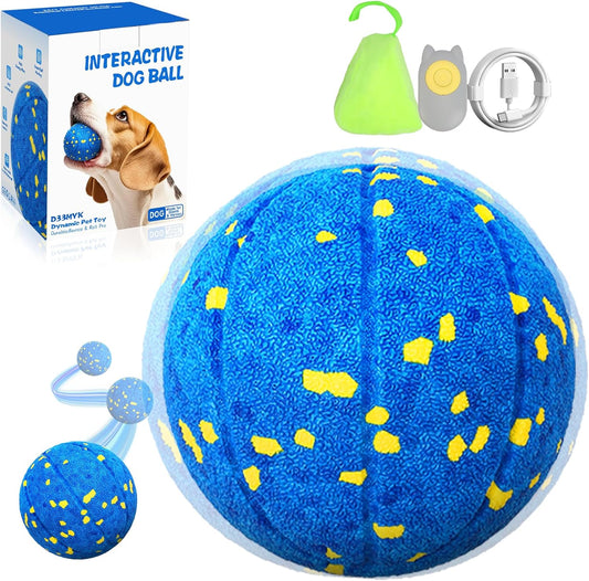 Smart Dog Ball Interactive Dog Toy with Remote Control,Automatic Moving,Bouncing and Rotating 3 Modes,E-TPU Material Aggressive Chewers,IPX7 Waterproof,Rolling Ball for Large Medium Dogs