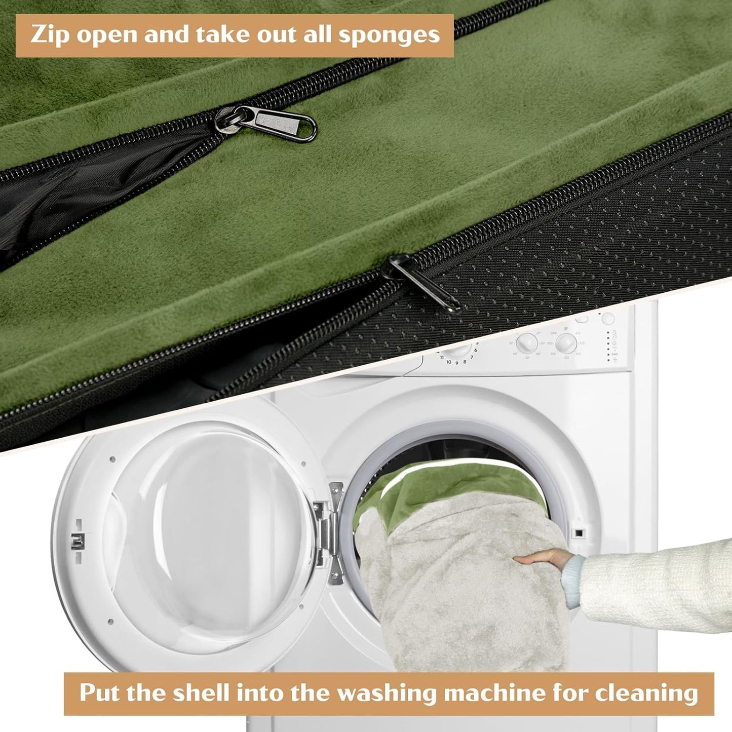 Comfort Expression Small Dog Beds Waterproof Cat Beds Orthopedic Foam Sofa Beds for Small Dogs Comfy Pet Bed with Washable Removable Cover & Non-Slip Bottom(XX-Small,Light Green)