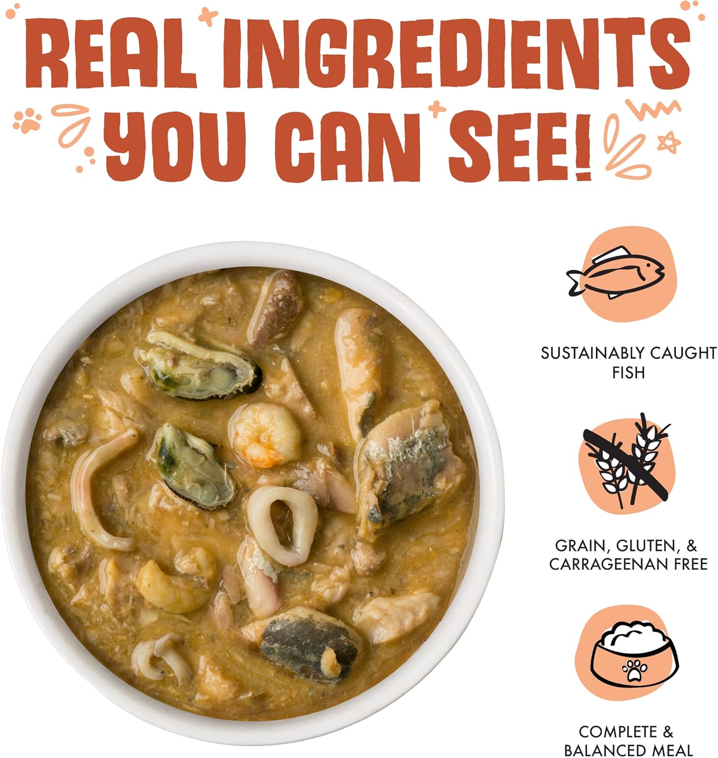 Weruva Classic Cat Food, Marbella Paella with Mackerel, Shrimp, & Mussels in Gravy, 3oz Can (Pack of 24)