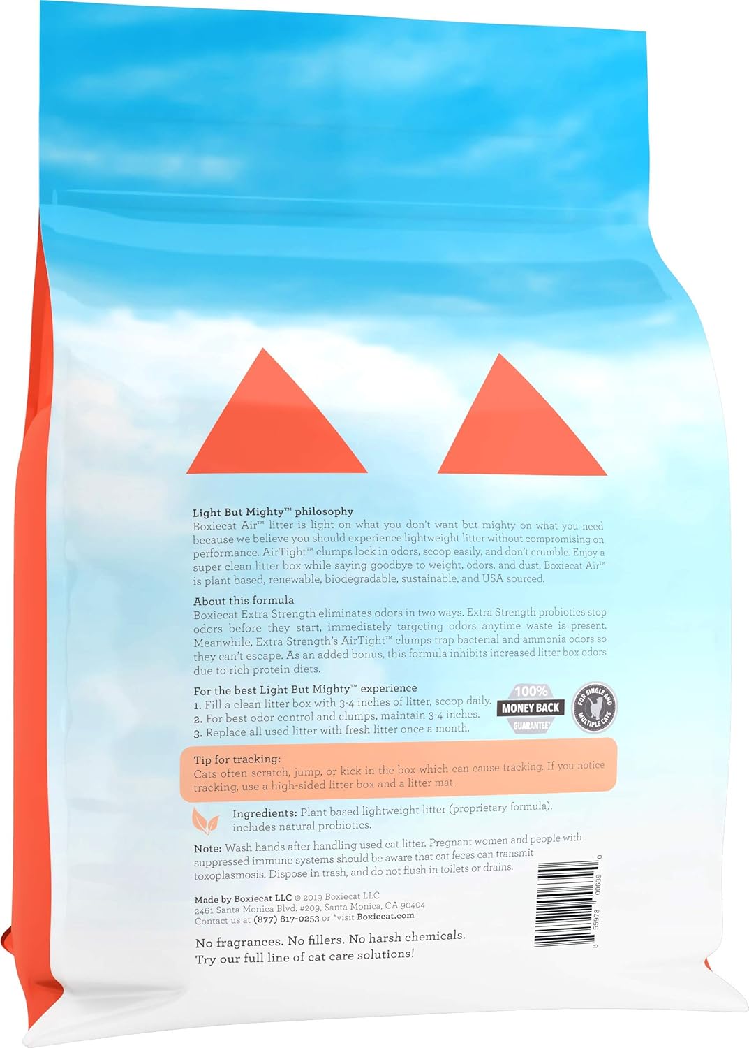 Boxie Extra Strength Cat Litter, Lightweight 35-Day Odor Control, Clumping, 11.5lb