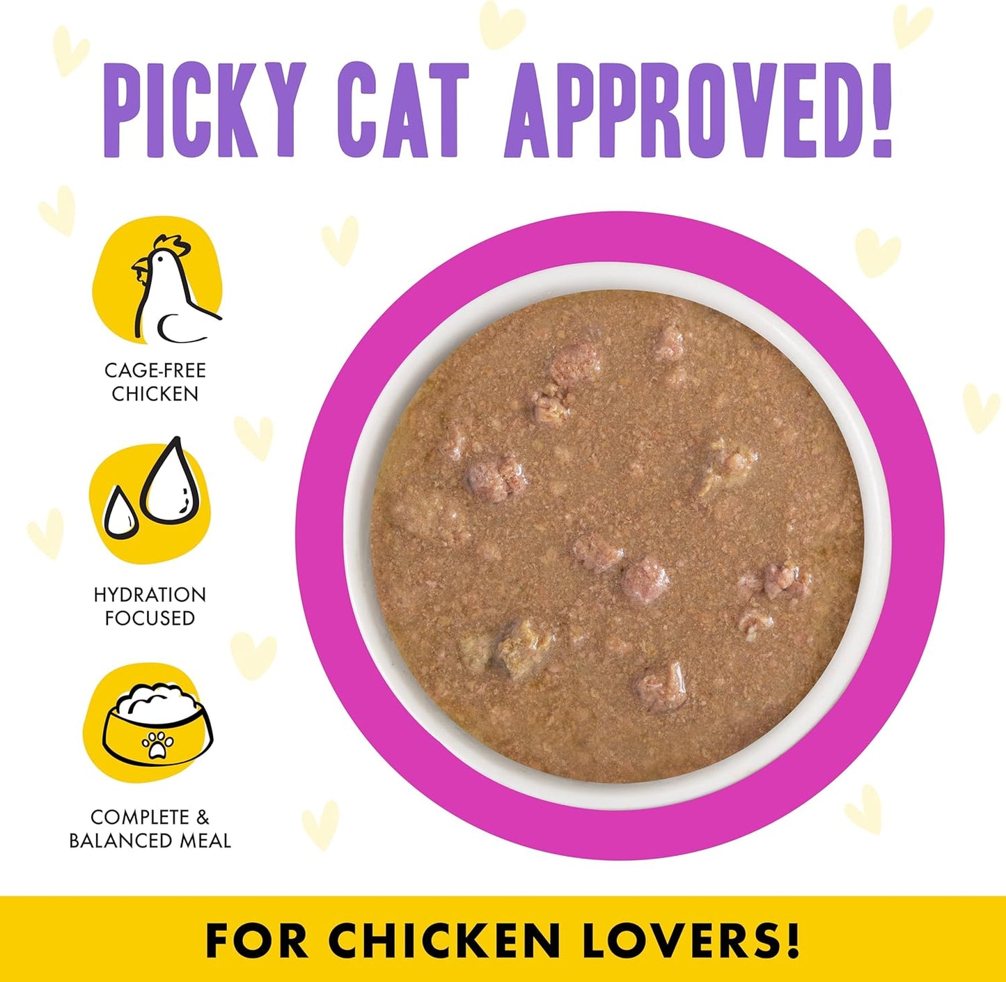 Weruva B.F.F. OMG - Best Feline Friend Oh My Gravy!, Chicken & Duck Dream Team with Chicken & Duck in Gravy, 5.5oz Can (Pack of 8)