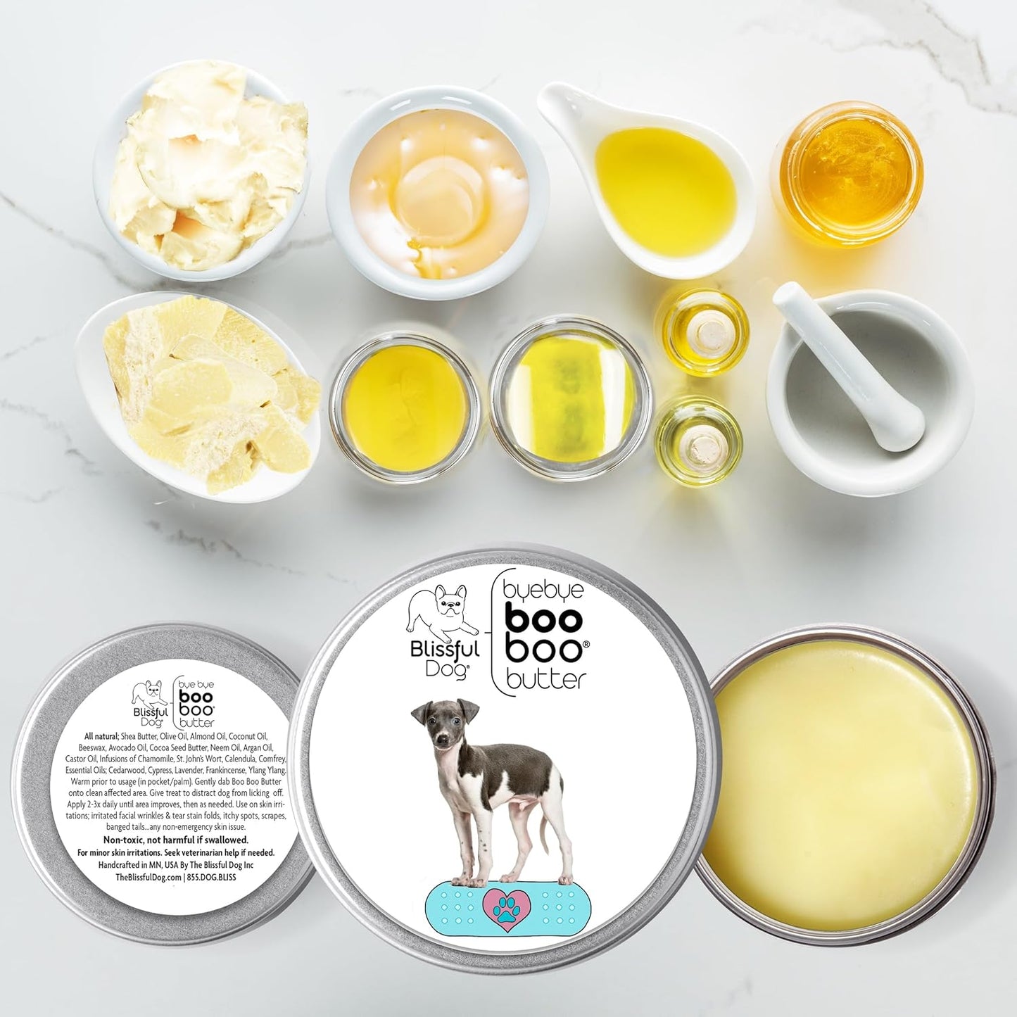 The Blissful Dog Italian Greyhound Boo Boo Butter, 16 oz.