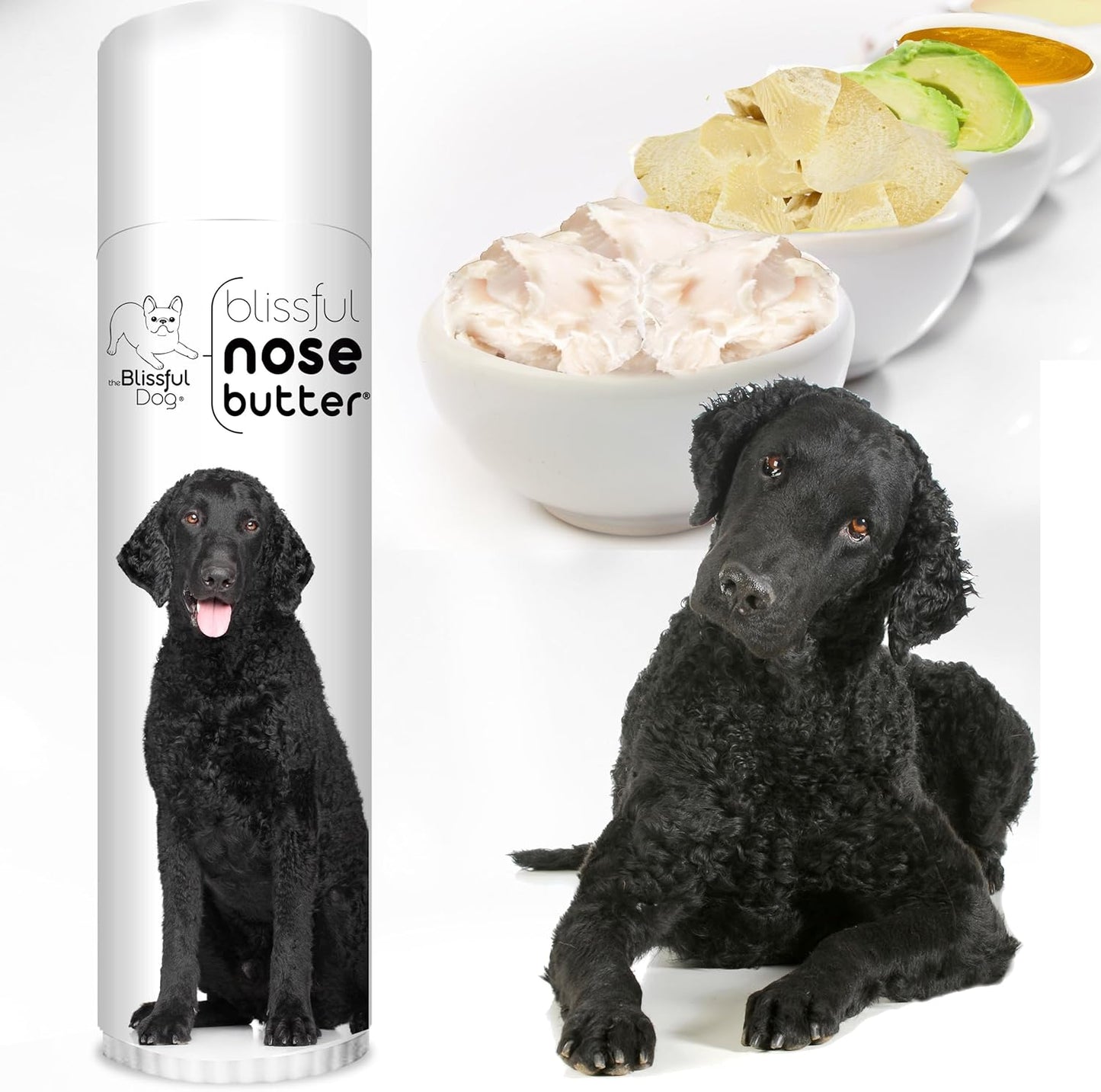 The Blissful Dog Curly-Coat Retriever Unscented Nose Butter, 0.50-Ounce