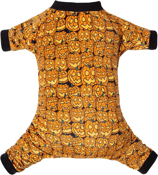 CuteBone Dog Halloween Pajamas Puppy Onesies Small Dogs Soft Pjs Coat Cat Apparel Comfy Pet Christmas Clothes Outfit Doggie Bodysuit P301M