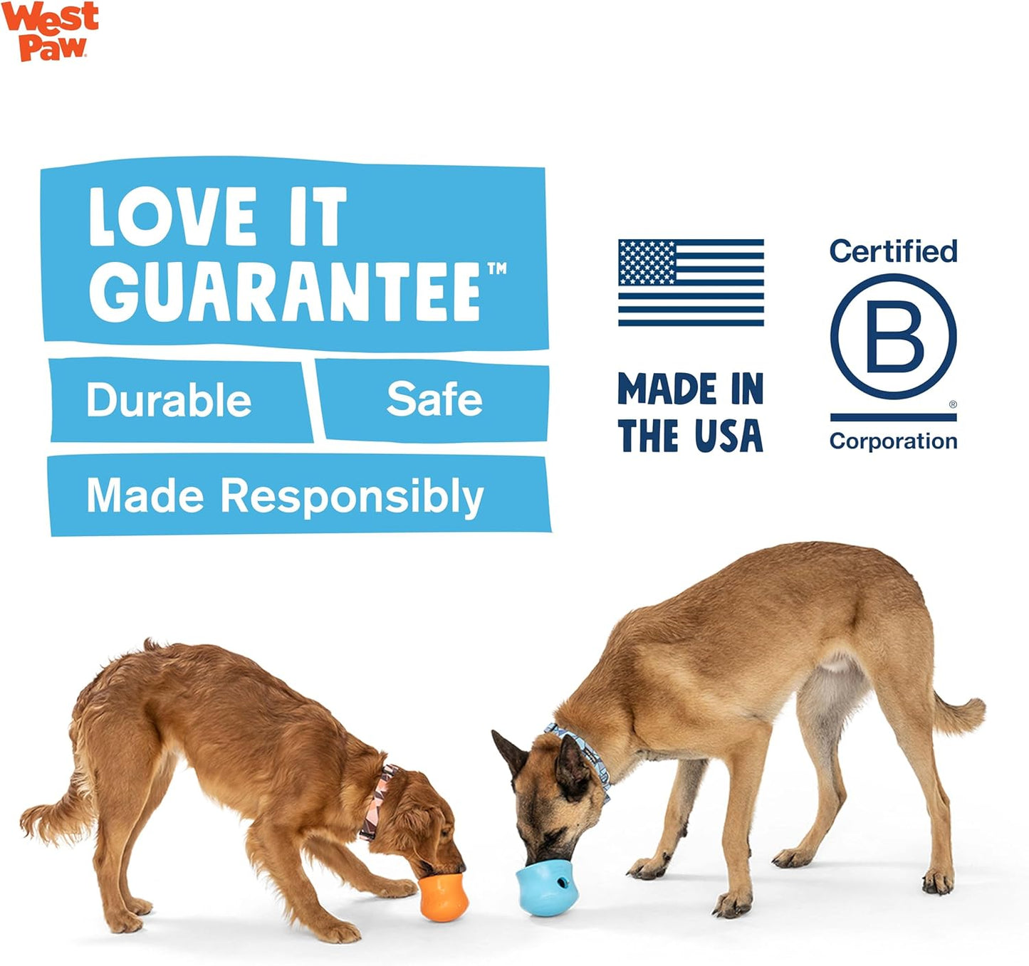 WEST PAW Zogoflex Limited Edition Toppl Treat Dispensing Dog Toy Puzzle – Interactive Chew Toys for Dogs – Dog Toy for Moderate Chewers, Fetch, Catch – Holds Kibble, Treats, X-Large 4.75", Bubblegum