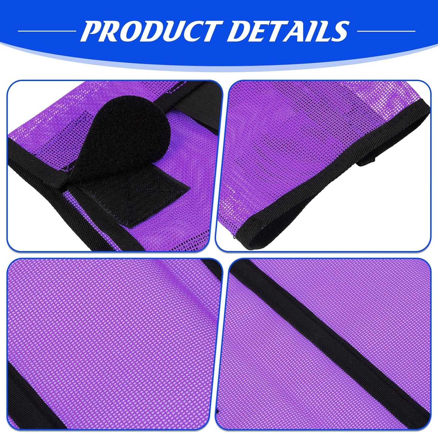 8 Pcs Mesh Fly Boots for Horse Breathable Mesh Horse Boots Protective Horse Leg Wraps Horse Leggings for Preventing Flies and Mosquitoes Bites (Light Pink, Dark Pink)