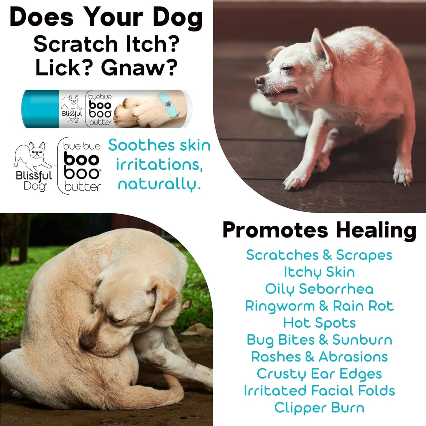 The Blissful Dog .15 oz Tube Maltese Booboo Butter