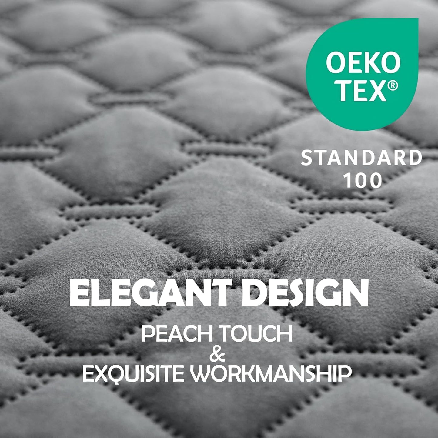 gogobunny 100% Double-Sided Waterproof Dog Bed Cover Pet Blanket Sofa Couch Furniture Protector for Puppy Large Dog Cat, Reversible (30x90 Inch (Pack of 1), Dark Grey/Light Grey)