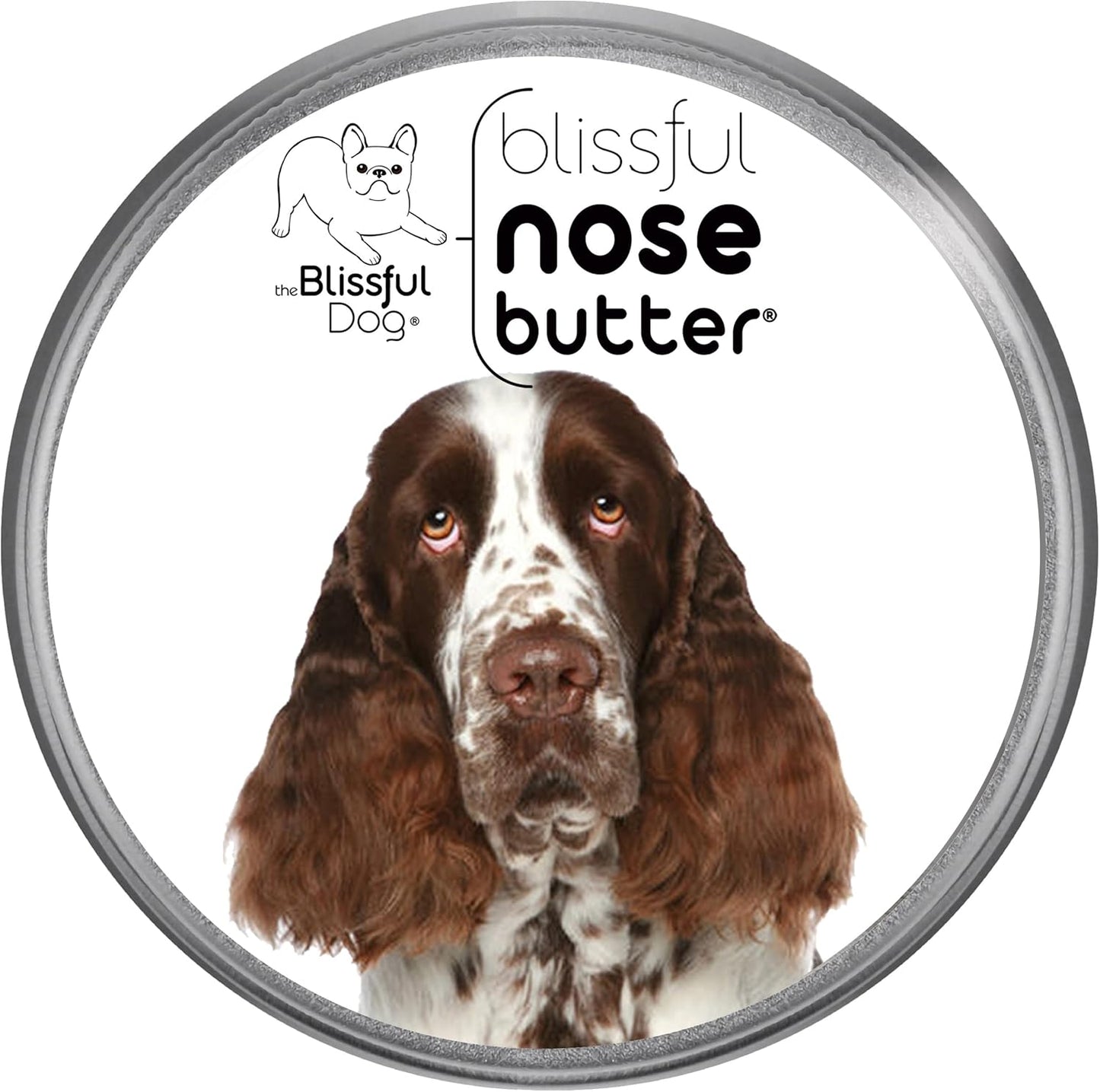 The Blissful Dog Springer Spaniel Nose Butter, Versatile Dog Nose Balm for Dry Nose, Handcrafted Nose Moisturizer, Easy-to-Apply Dog Essentials, Unscented, 8 oz.
