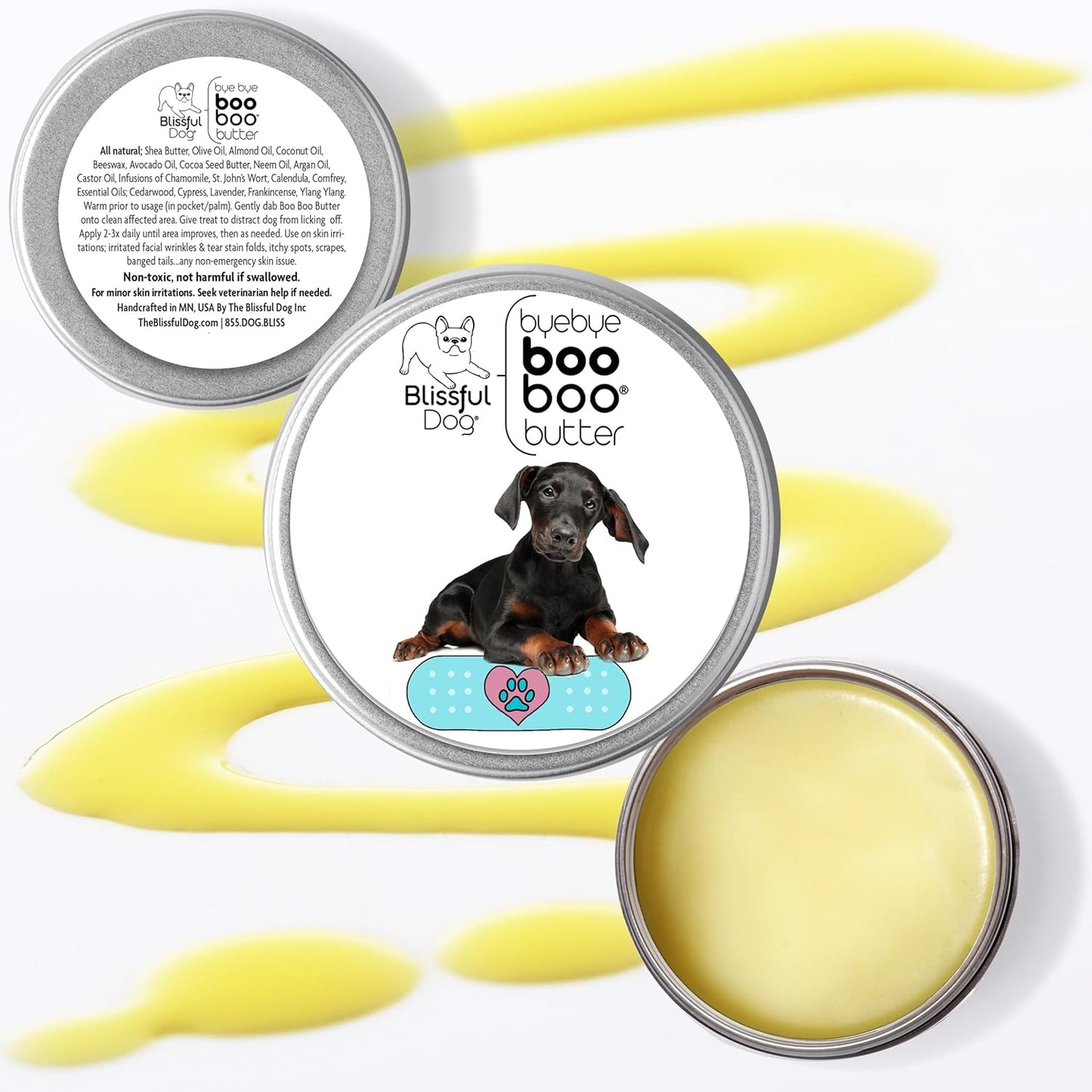 The Blissful Dog Doberman Pinscher Boo Boo Butter, 1-Ounce