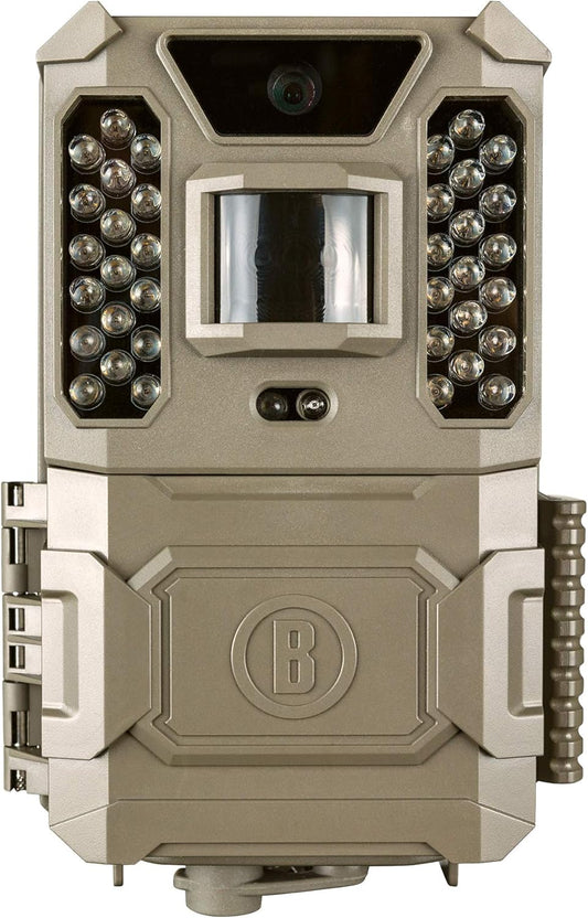 Bushnell Prime Low Glow Trail Camera - 24MP Image Quality, 1080p HD Video, Advanced Sensor Technology for Clear Nighttime Captures, Brown
