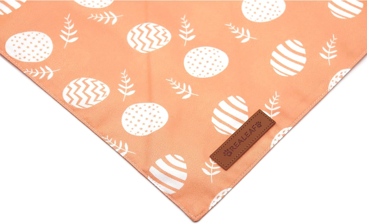 Realeaf Happy Easter Dog Bandanas 2 Pack, Reversible Pet Scarf for Boy and Girl, Premium Durable Fabric, Holiday Bandana for Small Medium Large and Extra Large Dogs (X-Large)