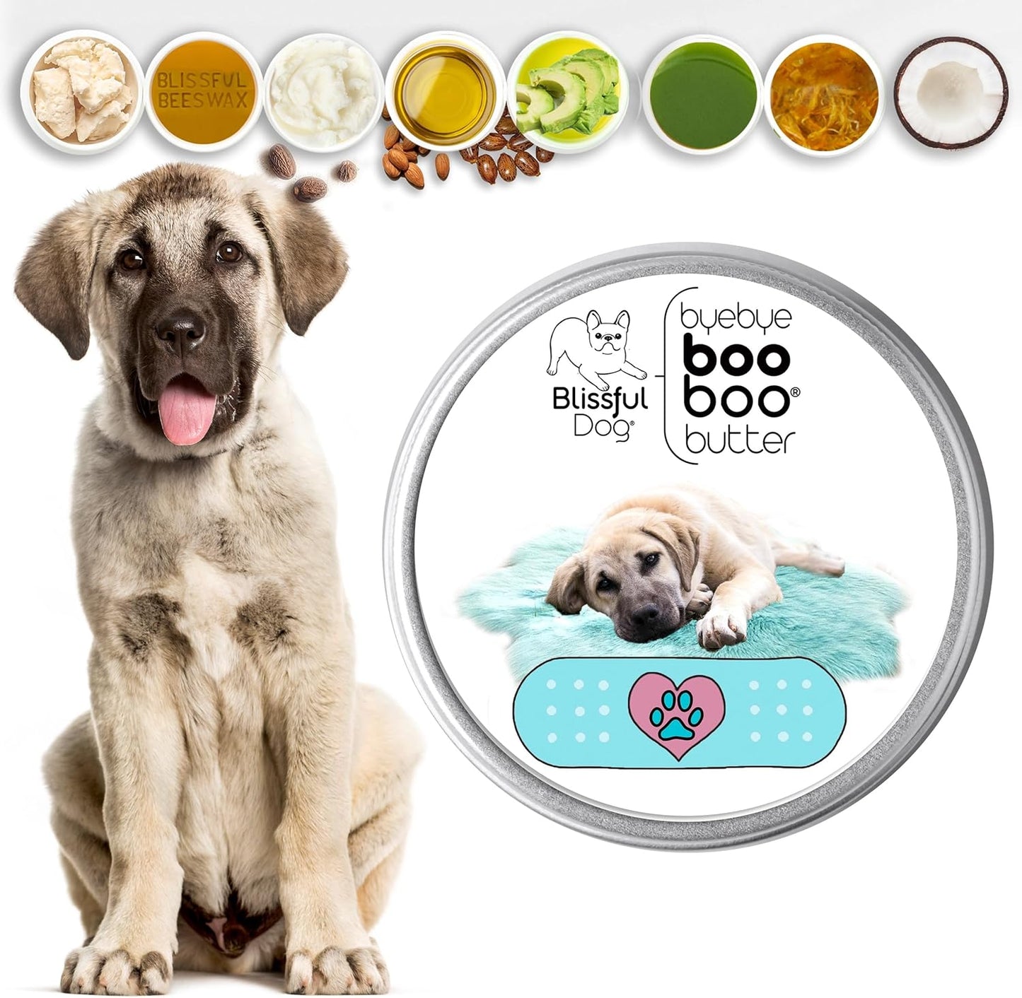 The Blissful Dog Anatolian Shepherd Boo Boo Butter, 2 Ounce
