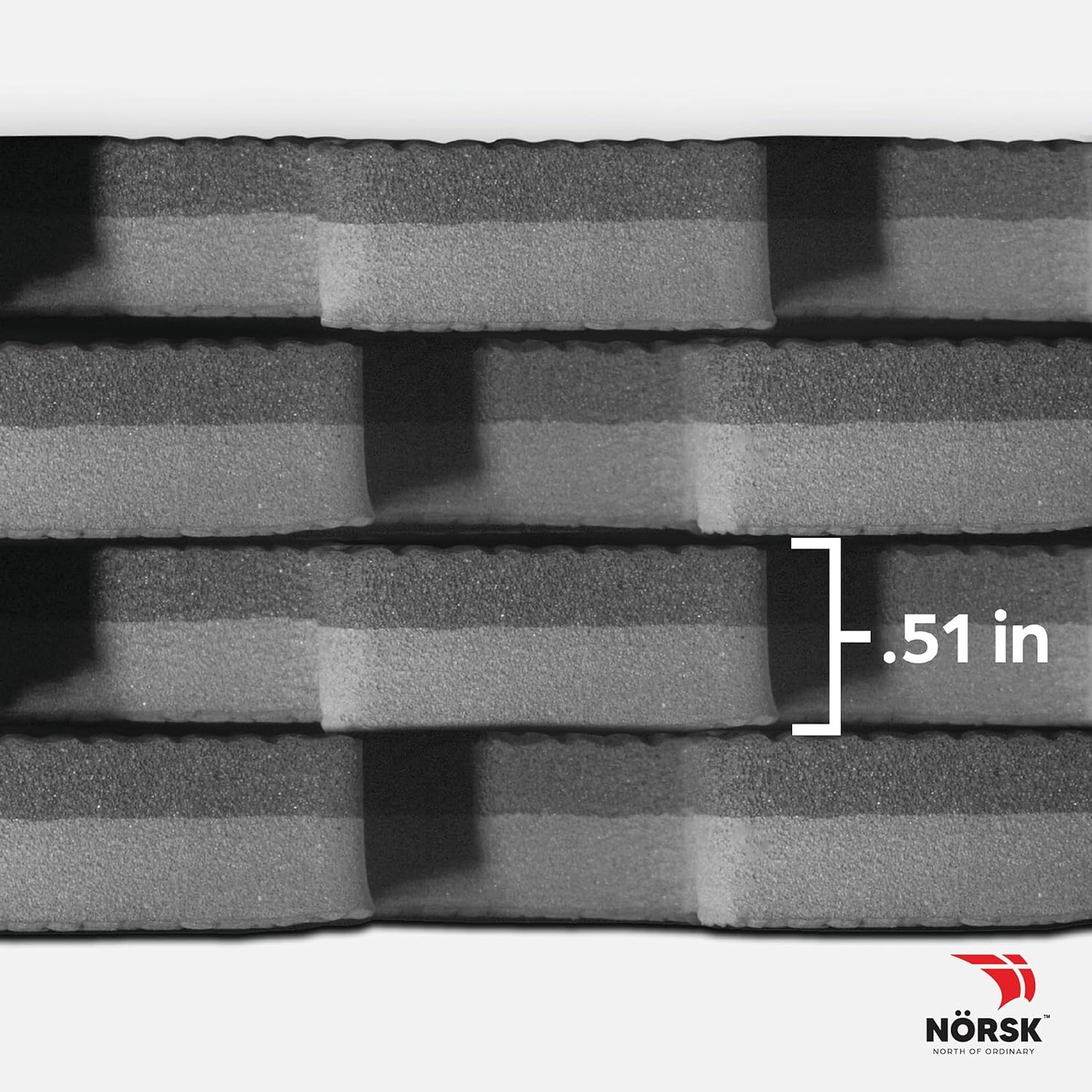 Norsk Multi-Purpose Reversible Floor Mats - EVA Interlocking Foam Tiles (Gray/Black 40 Tiles - 160 sq. Ft. 1/2" Thick)