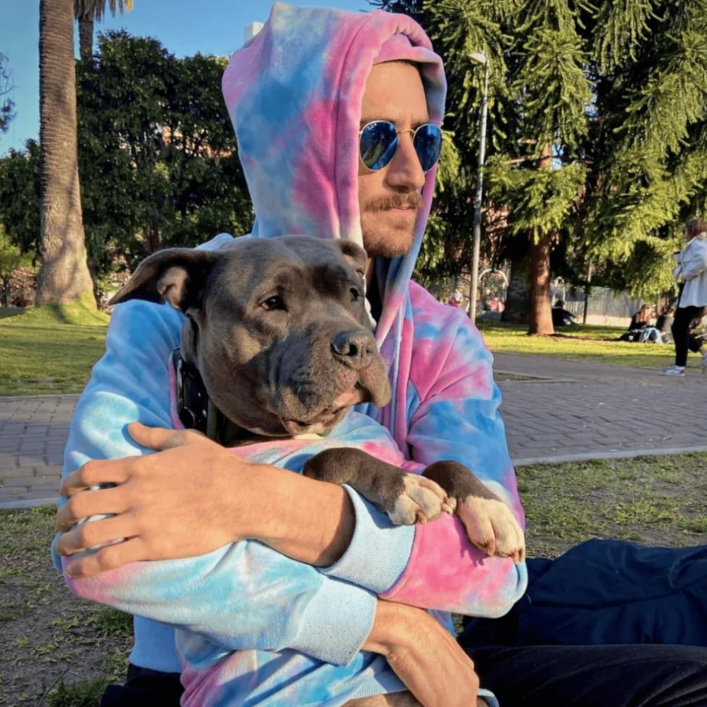 Spark Paws Dog Hoodie – Premium Dog Sweater for Small, Medium, and Large Dogs | Warm Outfits for French Bulldogs, Pitbull, Puppy, Winter Jacket Alternative - Snow Cone - 4XL