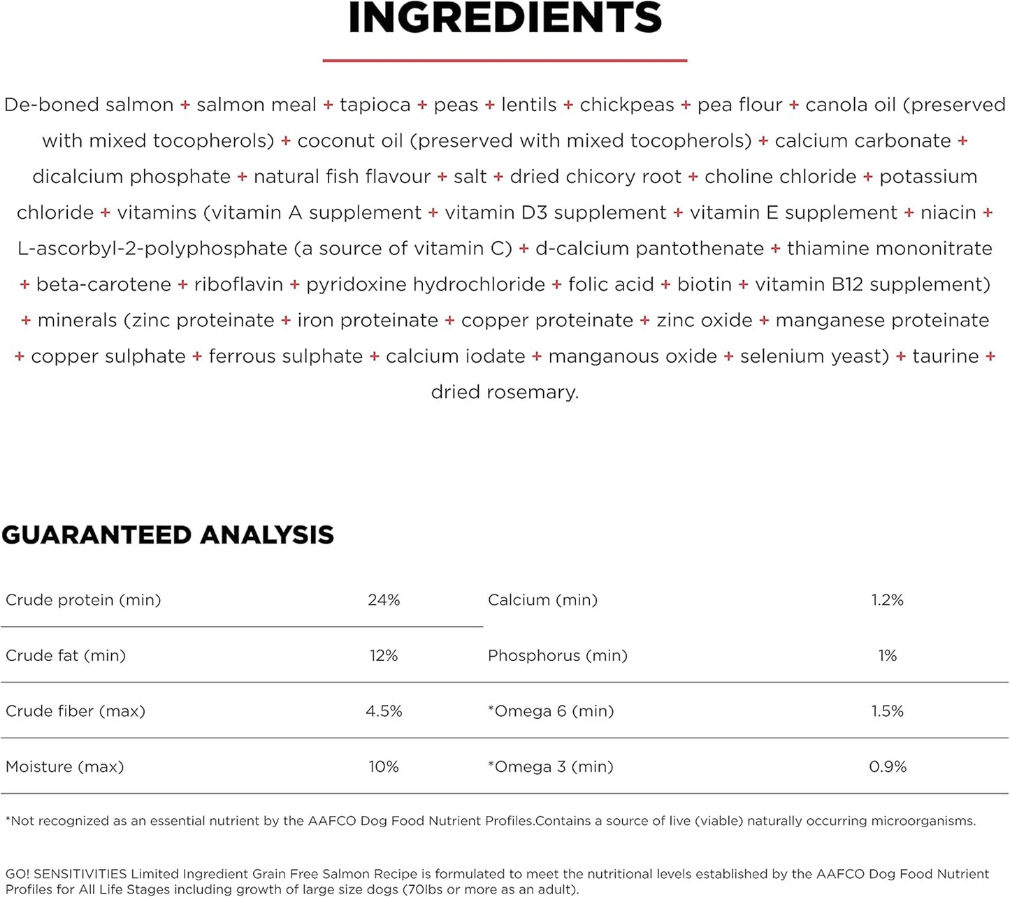 Go! Solutions Sensitivities Limited Ingredients, Grain-Free Dry Dog Food, Salmon Recipe for Sensitive Stomach, 3.5 lb Bag