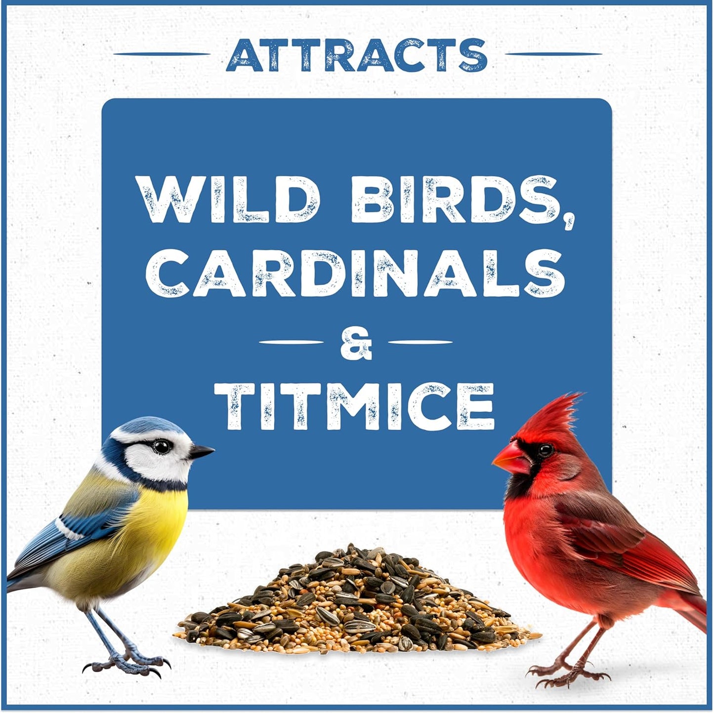 Pennington Wild Bird Food, Wild Bird Seed for Outside Feeders, Great to Feed Year-Round, 22.5-lb. Critter-Proof Bucket