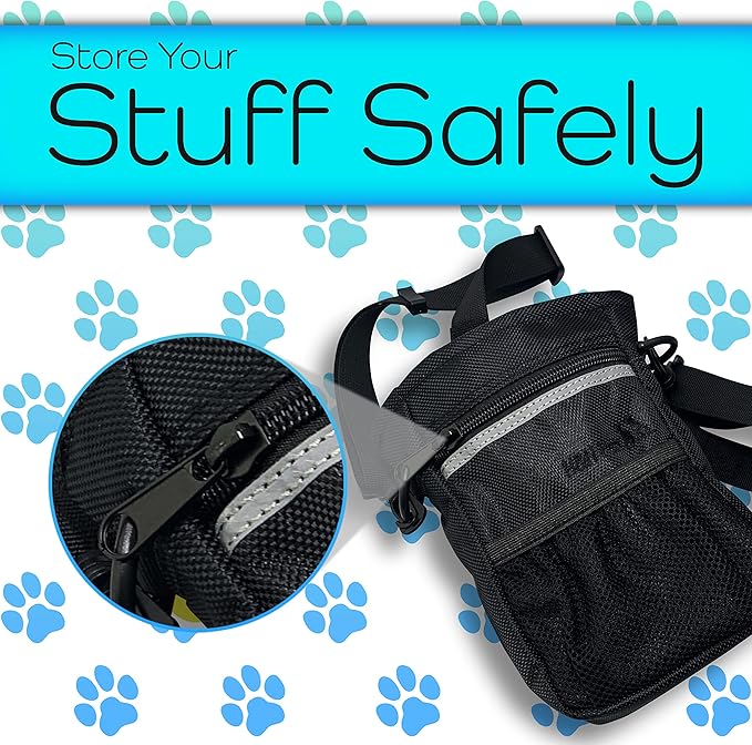 H&H Pets Dog Treat Pouch with Shoulder Strap, Waste Bag Dispenser, Dog Treat Pouch, Training Accessories