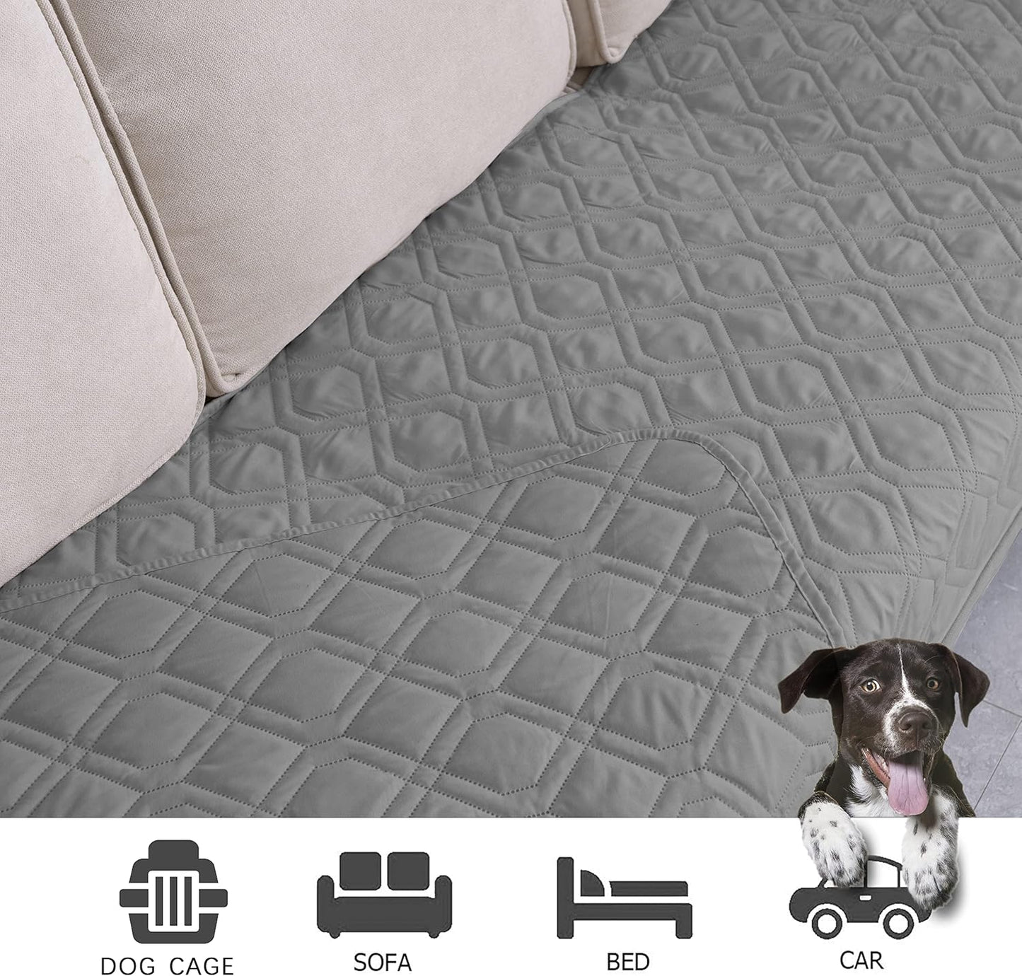 Ameritex Waterproof Blanket Reversible Dog Bed Cover Pet Blanket for Furniture Bed Couch Sofa