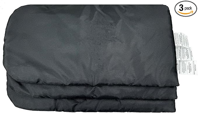 ROODO Pet Stroller Inner Pad for Exclusive Use,Original,Replaceable,Easy to Clean,Set of 3 pc(Black)