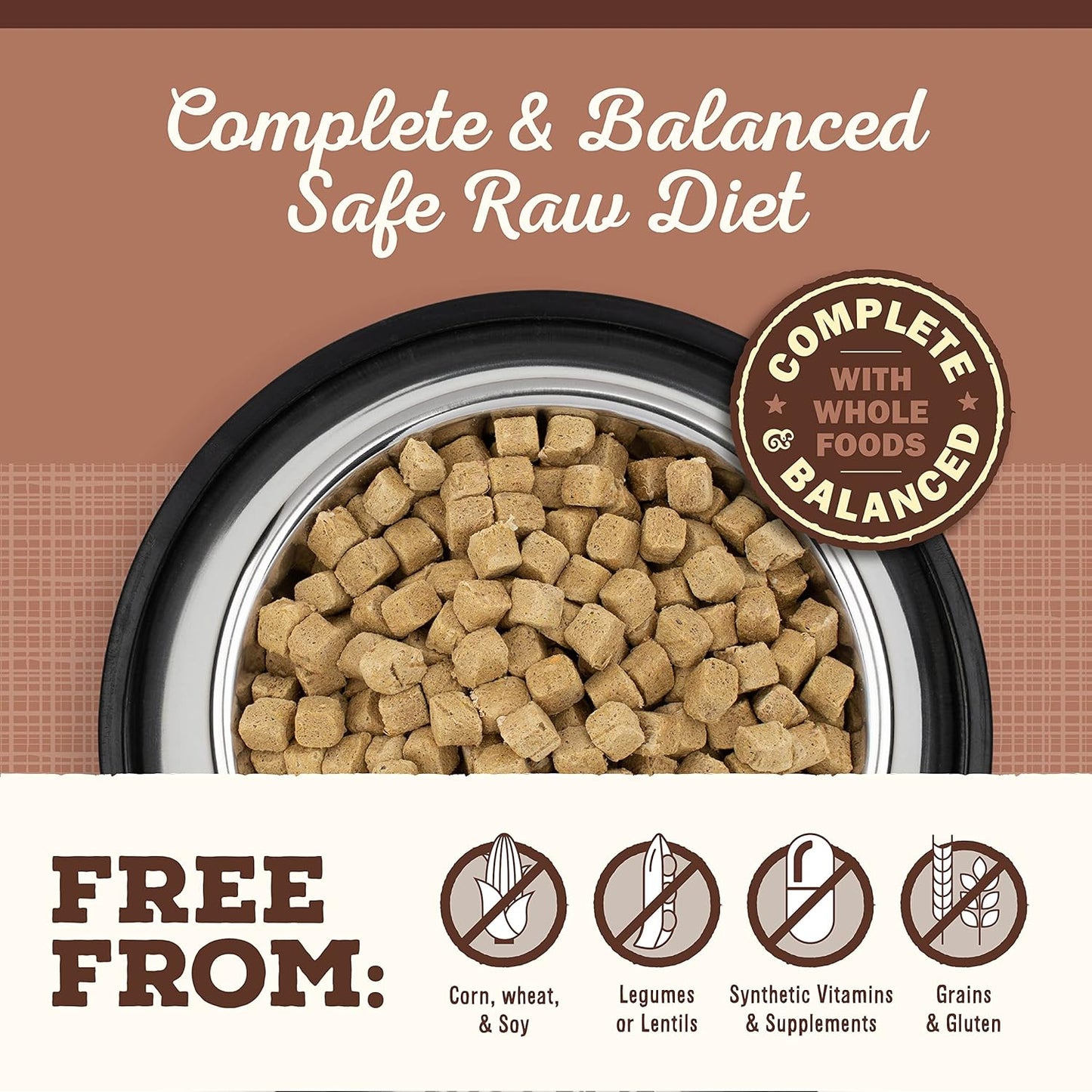 Primal Freeze Dried Dog Food, Pronto Mini Nuggets, Pork; Scoop & Serve, Complete & Balanced Meal; Also Use As Topper or Treat; Premium, Healthy, Grain Free, High Protein Raw Dog Food (25 oz)