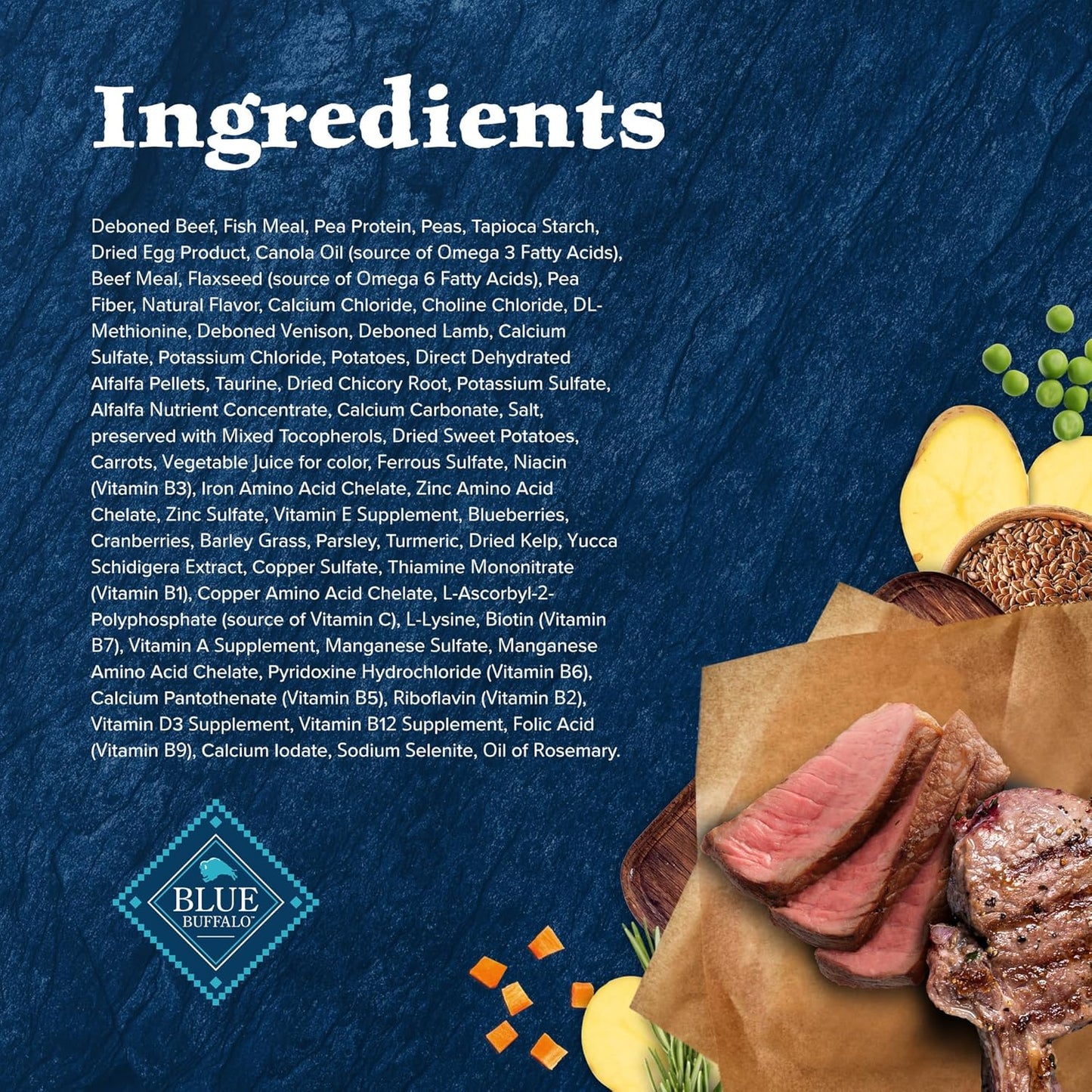 Blue Buffalo Wilderness Adult Dry Cat Food, Rocky Mountain Recipe, Chicken-Free & Grain-Free Recipe Made with Natural Ingredients, Red Meat, 4-lb Bag