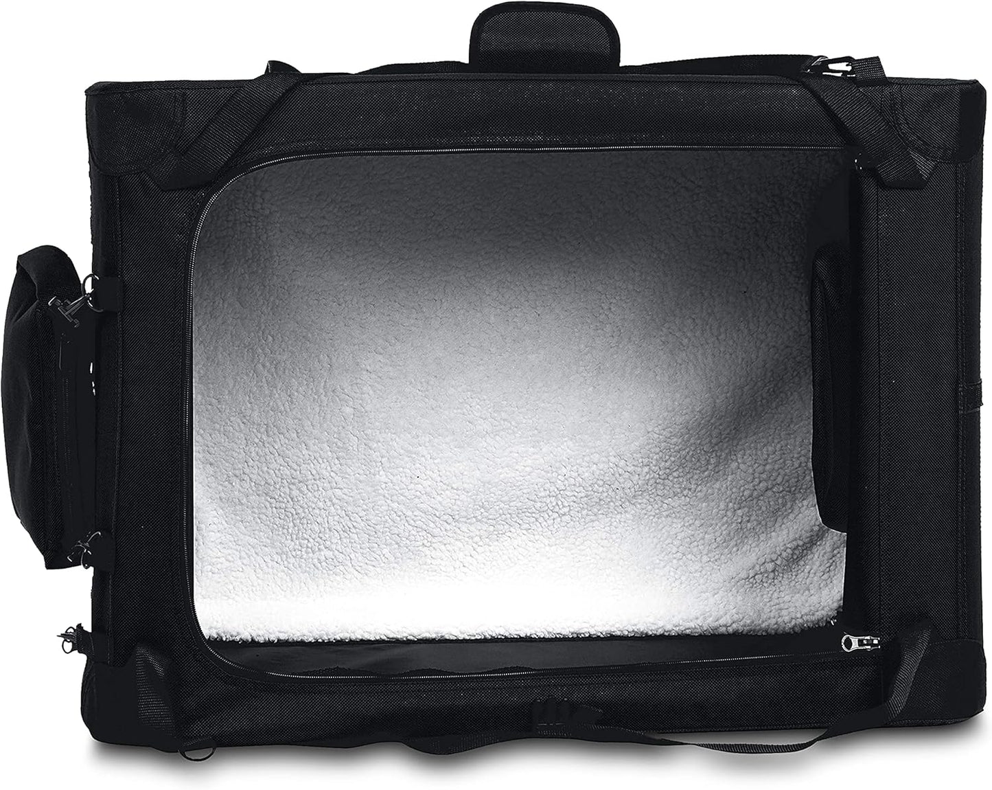 Amazon Basics Folding Portable Soft Pet Dog Crate Carrier Kennel, 36 x 24 x 24 inches, Black